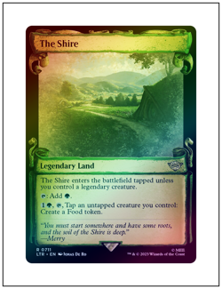 1x The Shire, Showcase Scrolls Foil, Showcase Art, Magic MTG NM - Image 1
