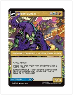 1x Norman Osborn, Borderless Art, Spider-Man Marvel, Magic MTG NM - Image 2