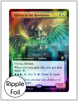 1x Sphinx of the Revelation, Extended Art Ripple Foil, Modern Horizons 3, MTG NM - Image 1