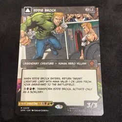 Eddie Brock (0224) (Borderless) Marvel's Spider-Man Regular MTG SPM - Image 1