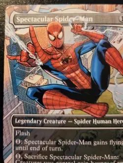 Spectacular Spider-Man (Borderless) 0014 Rare Spider-Man Magic: The Gathering - Image 2