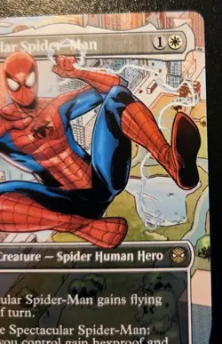 Spectacular Spider-Man (Borderless) 0014 Rare Spider-Man Magic: The Gathering - Image 3