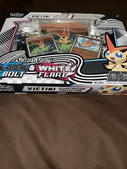 Pokemon TCG Black Bolt & White Flare Unova Victini Illustration Collection Box - Image 5