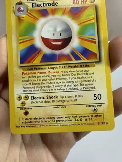 Pokemon Electrode Base Set Unlimited 21/102 Non Holo Rare - Image 4