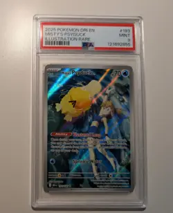 Pokemon TCG Misty's Psyduck Scarlet & Violet 193/182 Destined Rivals PSA 9 MINT - Image 2