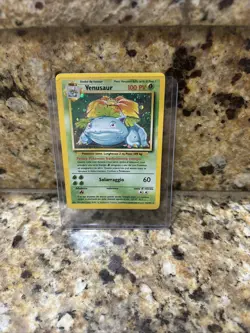 Pokemon ITALIAN Base Set Holo Foil Venusaur 15/102 - Image 1