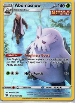 Pokemon TCG Abomasnow TG01/30 Astral Radiance Trainer Gallery Holo NM - Image 1