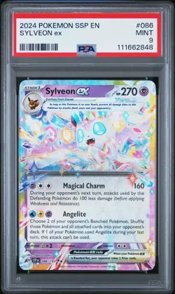 2024 POKEMON SSP EN-SURGING SPARKS #086 SYLVEON EX PSA 9 - Image 1