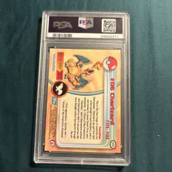 PSA 10 Gem Mint Charizard Topps #6 Foil Pokemon TV Animation 1999 Blue 1st Print - Image 2