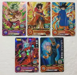 Lot of 5 Japanese Dragon Ball Super Dragonball Heroes TCG Promo Card Set - Image 1