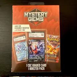 Pokemon Mystery Gems 1 CGC Graded Card & 1 Booster Pack 2025! New Sealed Box! - Image 1
