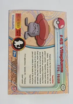 Pokemon Card - 1999 Topps TV Animation Edition - #45 Vileplume Holo Blue Logo - Image 2