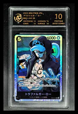 ONE PIECE JPN. cards Trafalgar D. Water Law EB02-045 SR RPA 10 (SAME AS PSA 10) - Image 1