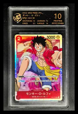 2022 ONE PIECE JPN. cards Monkey D. Luffy OP01-024 SR RPA 10 (SAME AS PSA 10) - Image 1