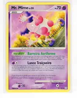 ~PT~ PORTUGUESE Mr. Mime 30/123 D&P Mysterious Treasures Pokemon Card (PE1) - Image 1