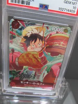 PSA 10| 2024 One Piece Card Promo Monkey D Luffy P-080 Mos Burger Japanese #28a - Image 4