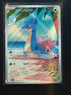 Mistys Lapras 194/182 Illustration Rare Pokemon Card 2025 Destined Rivals - Image 1