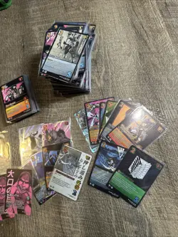 Universus Attack On Titan Card Lot +200 Plus Holo Foils Character Cards - Image 2