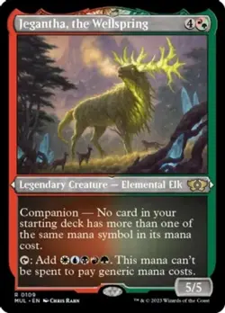 MTG Jegantha, the Wellspring - Foil Etched, March of the Machine: Multiverse Leg - Image 1