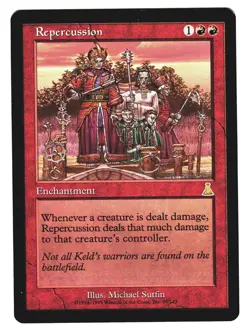 Magic The Gathering MTG - URZA'S DESTINY 1999 UDS - #95 Repercussion LP NM LOT1 - Image 1