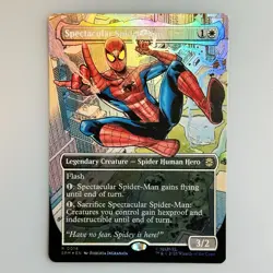 Magic The Gathering Marvel Spider-Man Spectacular Rare Foil Borderless R 0014 - Image 1