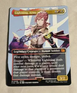 Magic: The Gathering - Final Fantasy - Lightning, Army of One Borderless - NM - Image 3