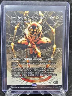 MTG Iron Spider, Civil Warrior 39 Borderless Marvel's Spider-Man NM MAR Non-FOIL - Image 1