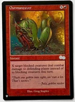 MTG Urza's Saga (USG 205) Outmaneuver - NM Pack Fresh - Uncommon - The List - Image 1