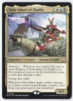 Sidar Jabari of Zhalfir M Commander: March of the Machine 5 NM - Image 1