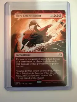 MTG Fiery Emancipation#0042 (Non Foil) - Wilds of Eldraine WOT NM - Image 3
