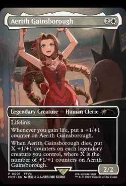 Aerith Gainsborough MTG Final Fantasy Regional Championship Promo Magic - NM - Image 1
