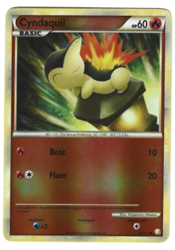 Cyndaquil 61/123 Reverse Holo HeartGold SoulSilver Pokemon Card TCG - Image 1