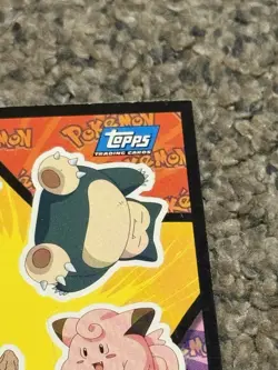 Pokemon Topps Blue Label 1999 Movie Sticker Puzzle Sheet Lapras Snorlax LP - Image 3