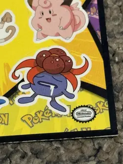 Pokemon Topps Blue Label 1999 Movie Sticker Puzzle Sheet Lapras Snorlax LP - Image 4