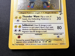 Magneton 009/130 Holo Base Set 2 1999 Pokemon TCG LP w/ Swirl - Image 4