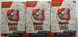 (3)Package English Inc. 6 Booster Packs Pokemon 151 Brand New. - Image 1