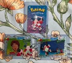 MR MISTER MIME TRIO Pokemon Pocket Monsters Japanese Vending Prism Sticker Holo - Image 1