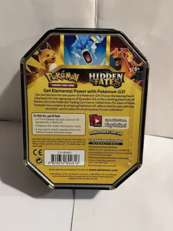 Pokemon Charizard GX Hidden Fates Tin 4 Packs + Promo Factory Sealed NEW SunMoon 820650804816 - Image 2