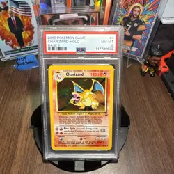 2000 POKEMON BASE SET 2 #4 CHARIZARD-HOLO PSA 8 - Image 1