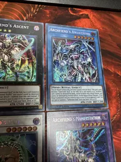 Yu-Gi-Oh Archfiend's Call, Awakening, Ascent, Manifestation Secret Rare Holo Nm - Image 5