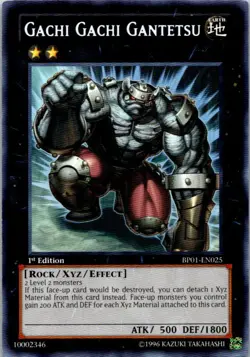 Gachi Gachi Gantetsu BP01-EN025 Yu-Gi-Oh! Card Light Play 1st Edition - Image 1