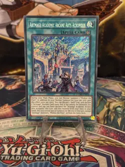 YUGIOH ARTMAGE ACADEMIC ARCANE ARTS ACROPOLIS SECRET RARE DUAD-EN054 - Image 1