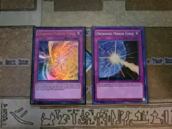 YUGIOH DROWNING MIRROR FORCE SHVI SECRET + QUAKING MIRROR FORCE BOSH ULTRA 1ST - Image 1