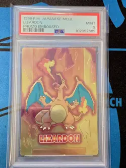 PSA 9 Lizardon Charizard 1999 Meiji Pokemon Card Embossed Promo Japanese - Image 1