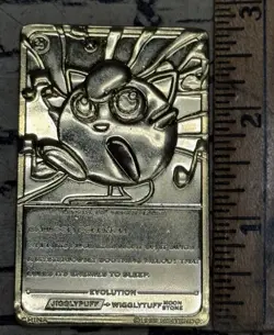 4 VTG Nintendo Gold Pokemon Trading Card Lot Pikachu Charizard Jigglypuff 1999 - Image 4