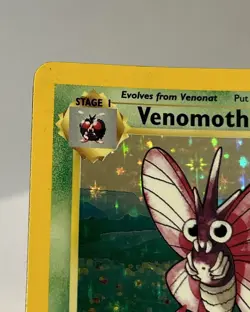 Venomoth 13/64 Jungle Set Holo Pokemon Card LP - Image 2