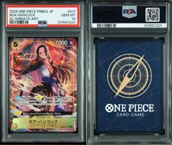 PSA 10 Boa Hancock SR Alternate Art PRB02-017 2025 ONE PIECE Card Japanese - Image 3