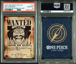 PSA 10 Gol D. Roger SP Wanted OP09-118 2025 ONE PIECE Card Japanese - Image 3