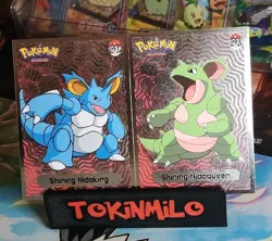 Pokemon 2024 Shiny Infinity Set Shining Nidoking/Nidoqueen Silver foil Peru Card - Image 1