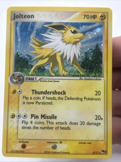 Jolteon 3/17 POP Series 3 LP+ Holo Rare English Pokemon Holofoil TCG Card - Image 1